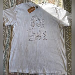 NWT Stay Wild Graphic Tee in White